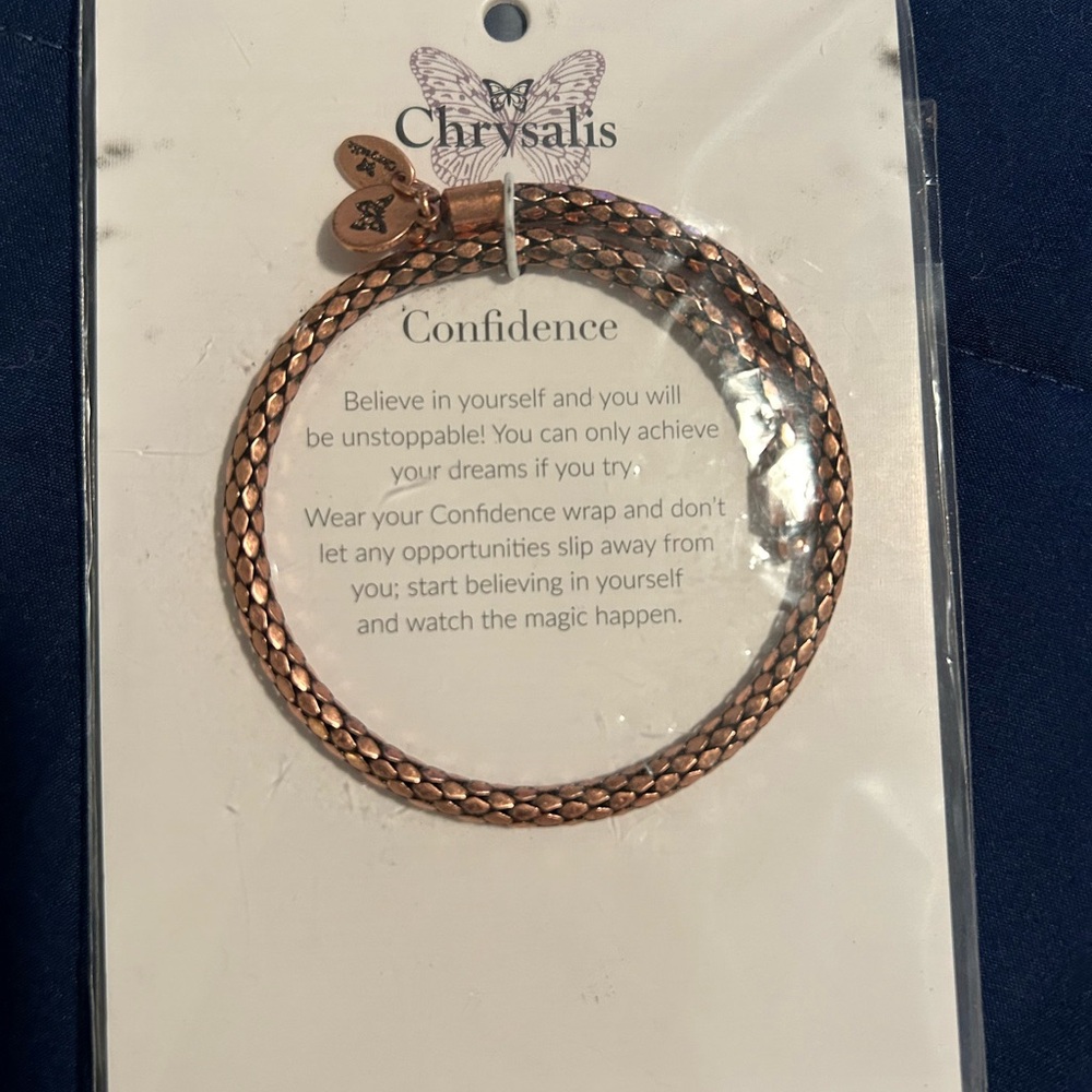 CHRYSALIS • Rose Gold Tone Bangle Bracelet • - Picture 3 of 6